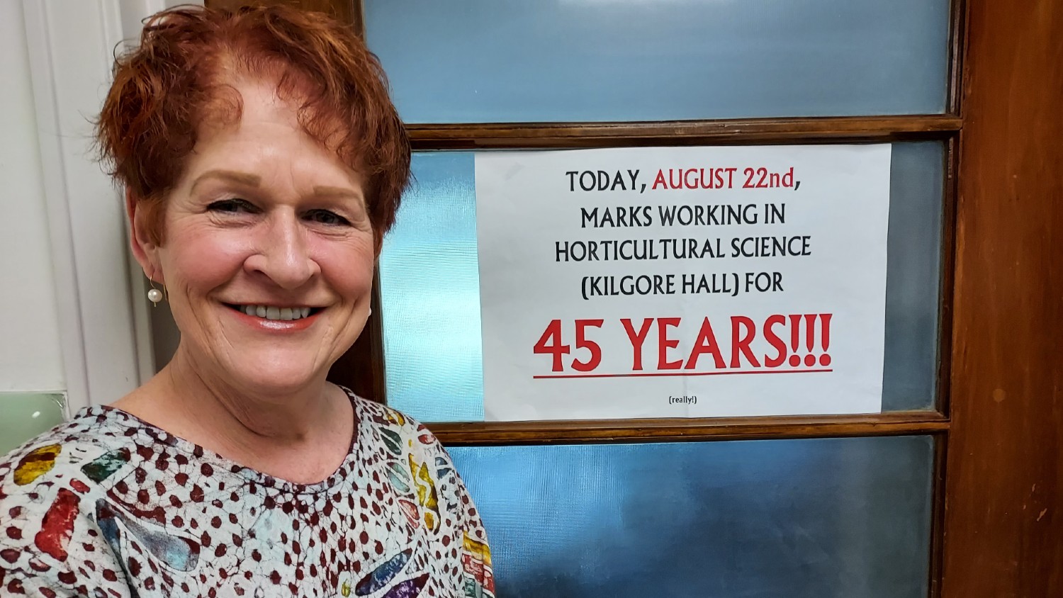 In August 2022, Rachel McLaughlin celebrated 45 years of service at NC State.