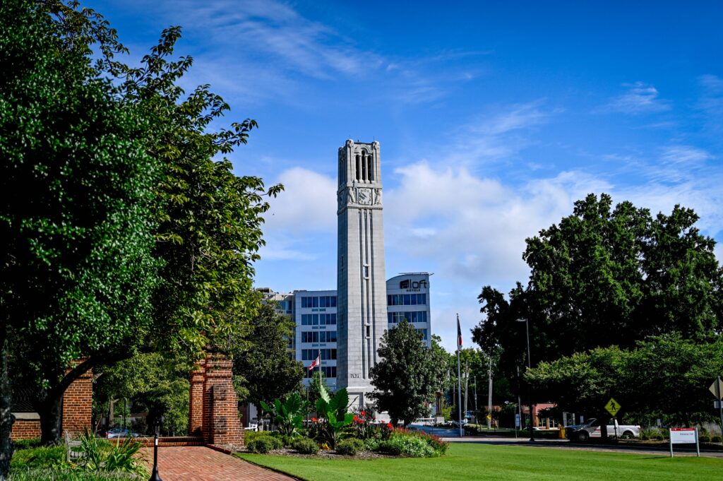 Belltower on the NC State Campus