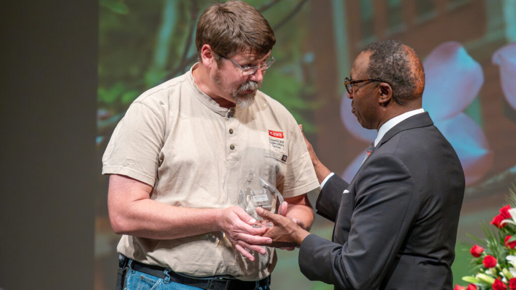 Jesse Proctor and Chancellor Kevin Howell