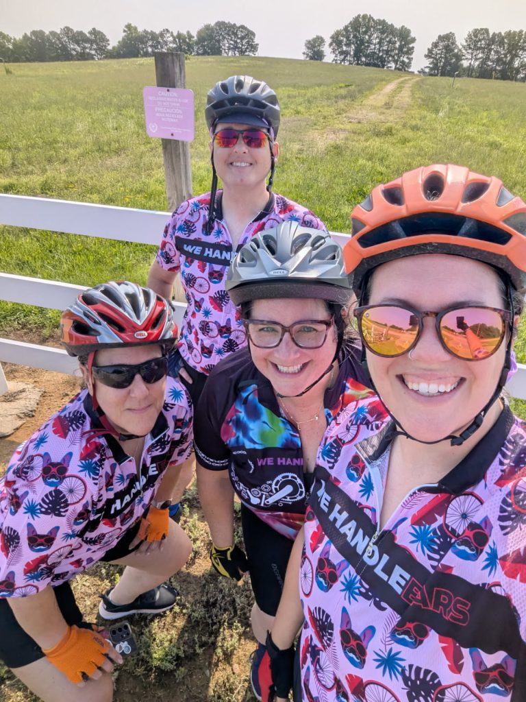 Lisa LaBarbera-Mascote, Jordan Luzader, Jessica Petterson and Meghan Luzader pose for a picture.